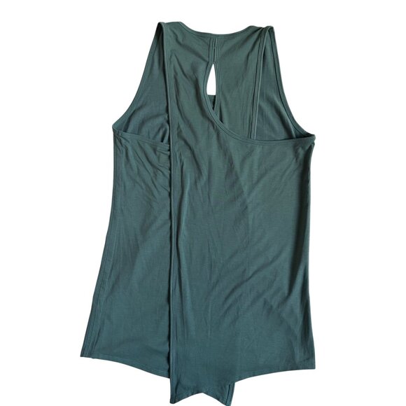 Athleta Essence Vital Tie Back Tank - (Juniper Green) - Size Medium - Picture 3 of 7